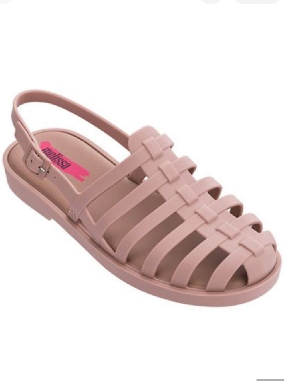 Melissa Disco fisherman jelly sandals matte dusty pink size 6